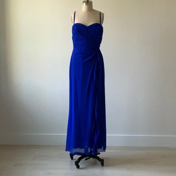 Ralph Lauren Royal Blue Convertible Evening Dress - Picture 1 of 7